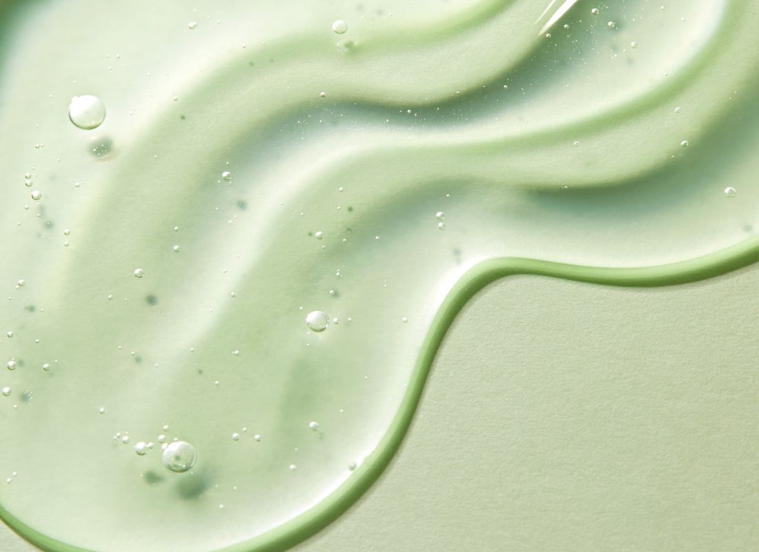 Texture gel fraîche et apaisante