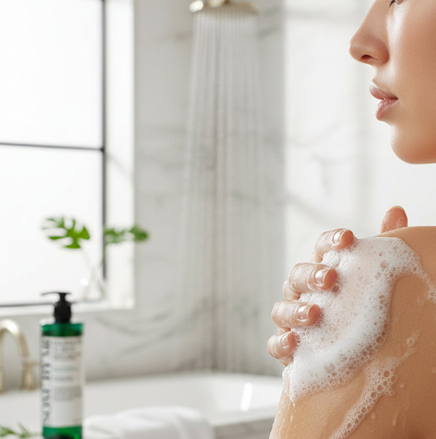 Texture gel fraîche et nettoyante